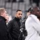 Le directeur sportif de l'OM, Medhi Benatia, lors d'un match au Vélodrome.