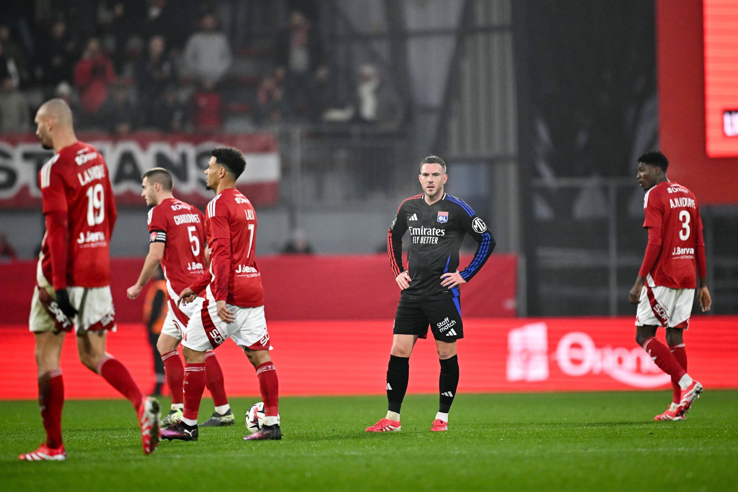 Jordan Veretout, le Lyonnais, face au Stade Brestois.