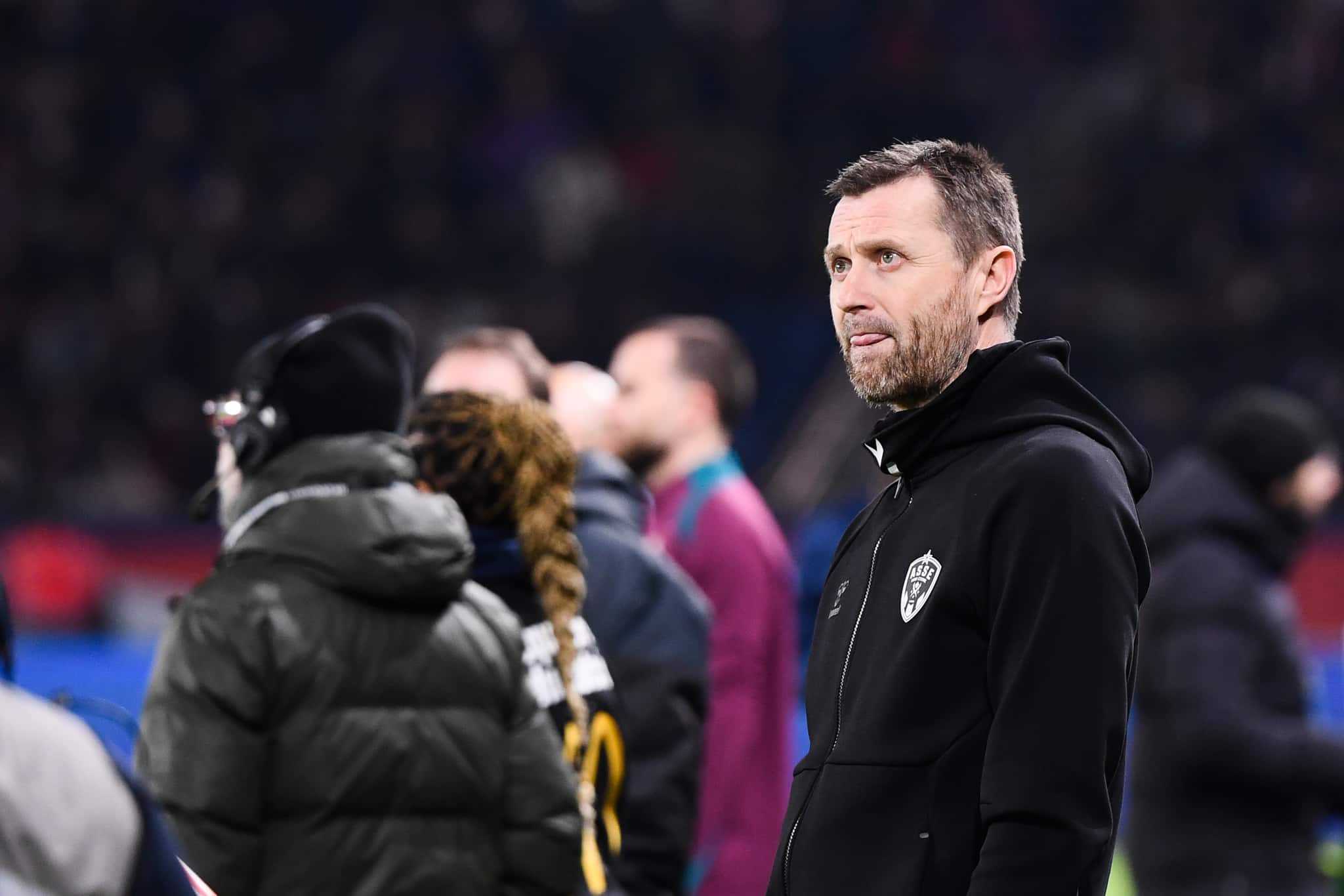 L'entraîneur de l'ASSE, Eirik Horneland, lors du match face au PSG.