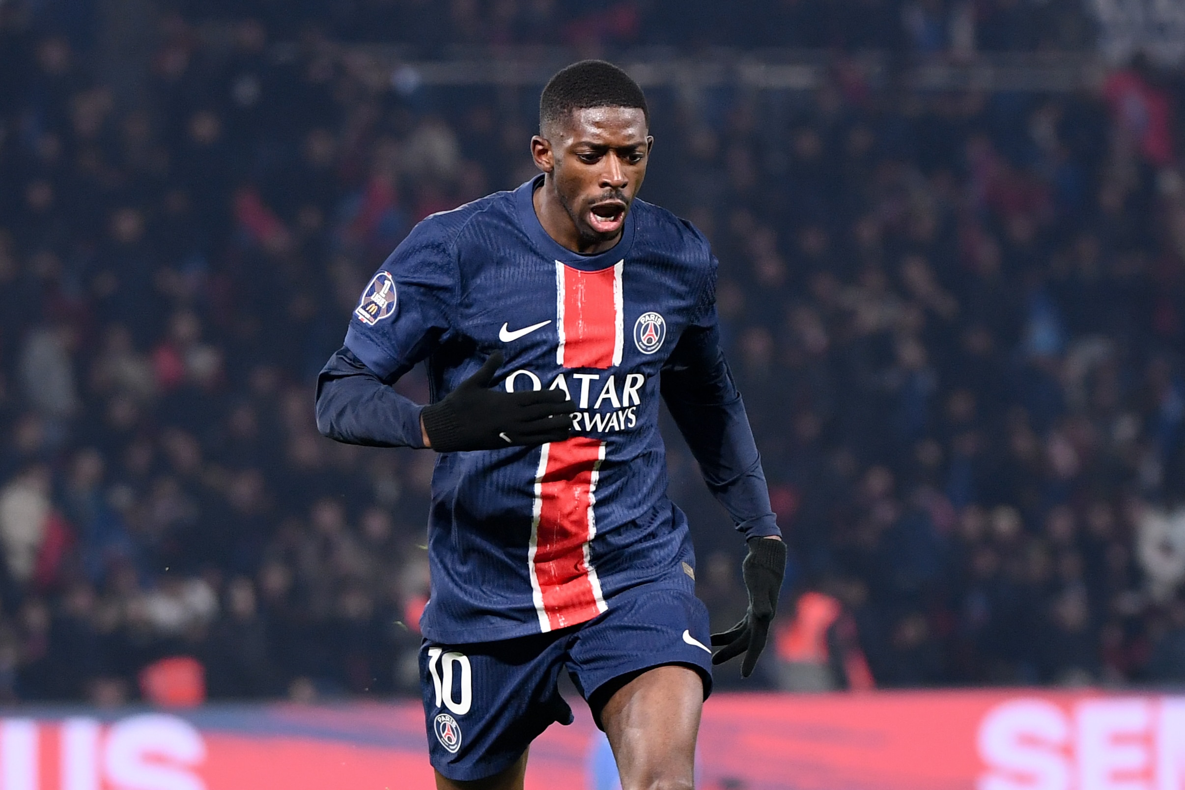 Ousmane Dembélé n'a plus joué avec le PSG depuis le match de Saint-Etienne.