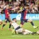 Action de Real Madrid-FC Barcelone en Supercoupe d'Espagne 2024.