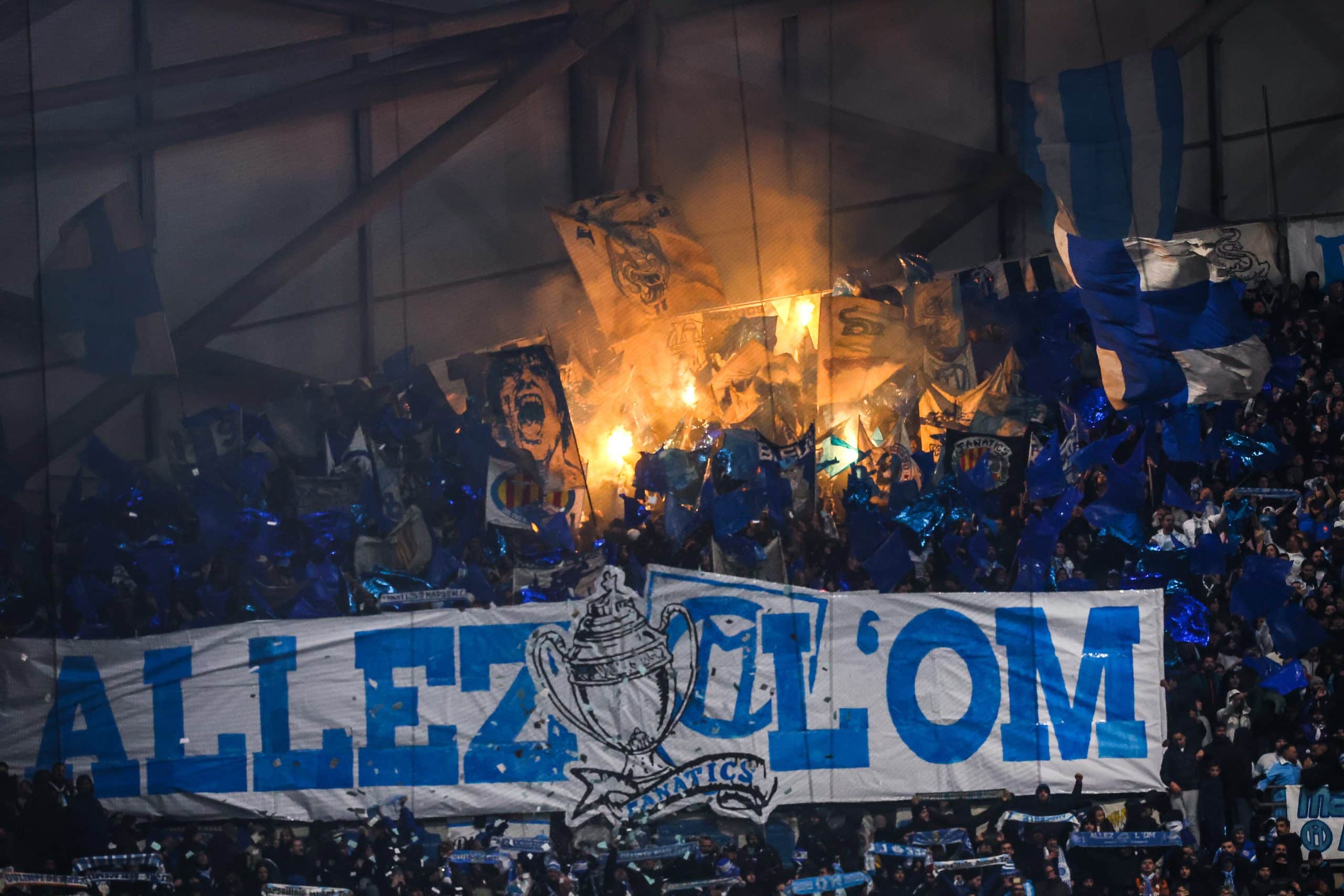 Les supporters de l'OM.