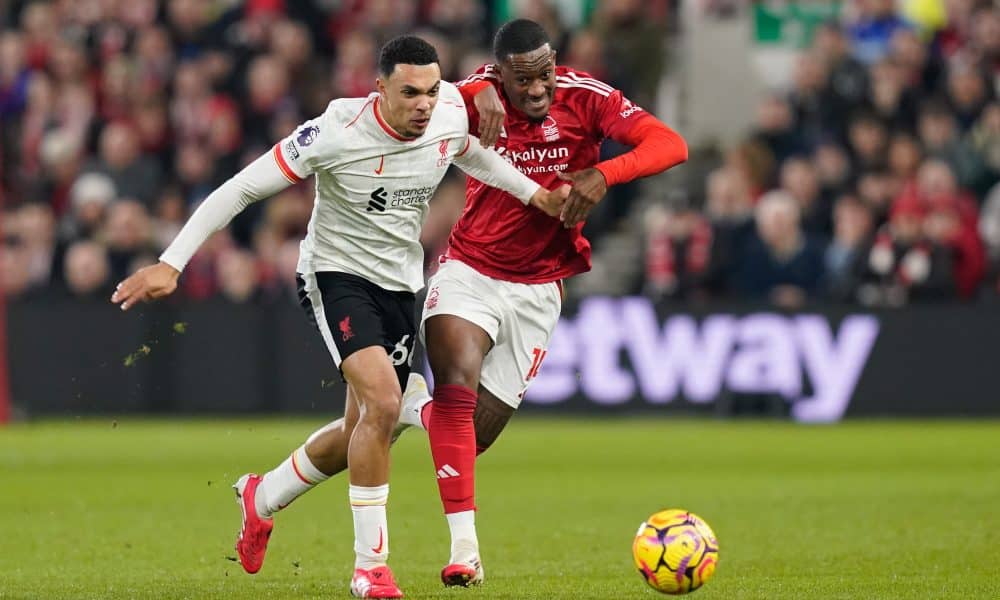 Trent Alexander-Arnold, avec Liverpool face à Nottingham Forest.