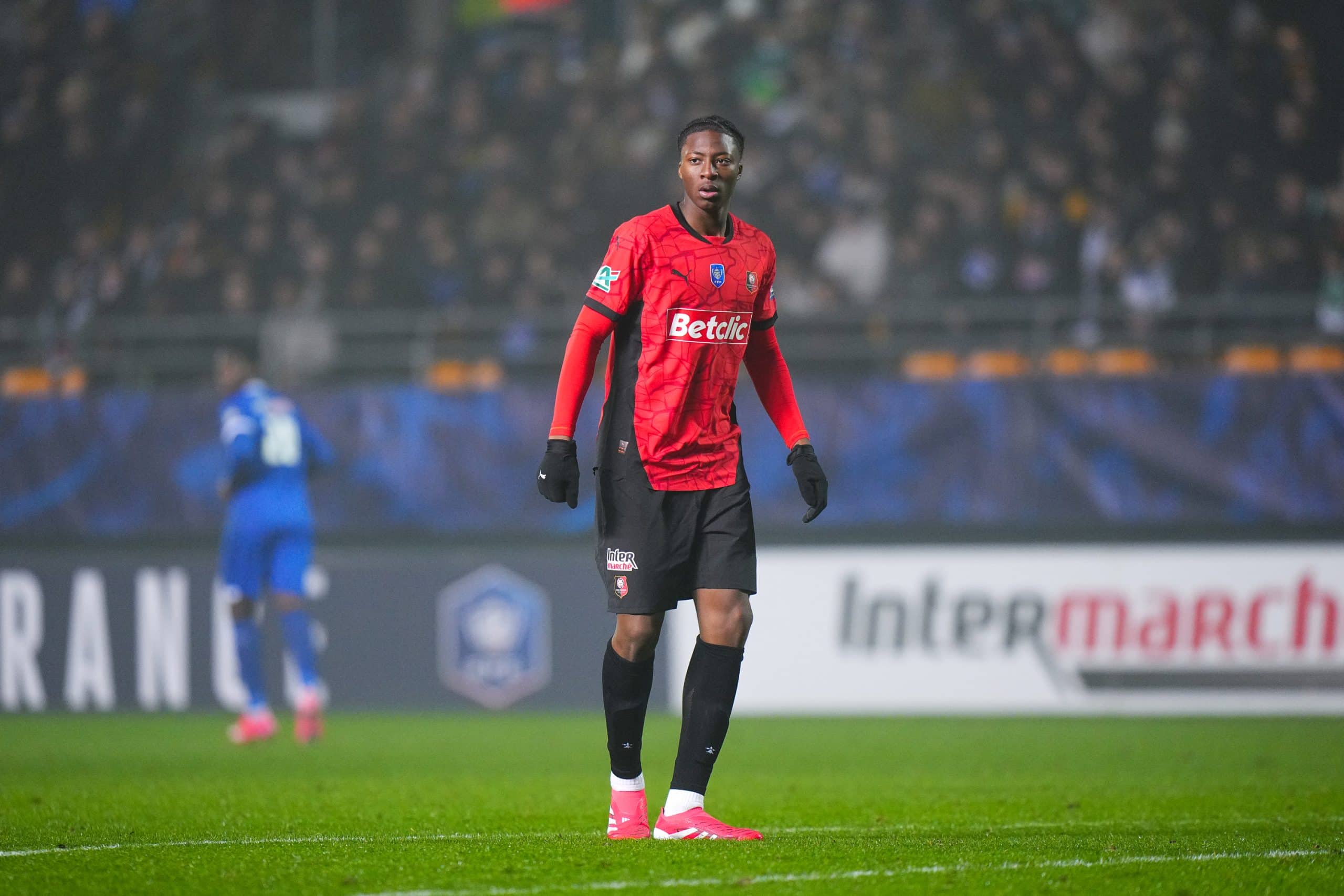 Kader Meïté, l'attaquant du Stade Rennais.