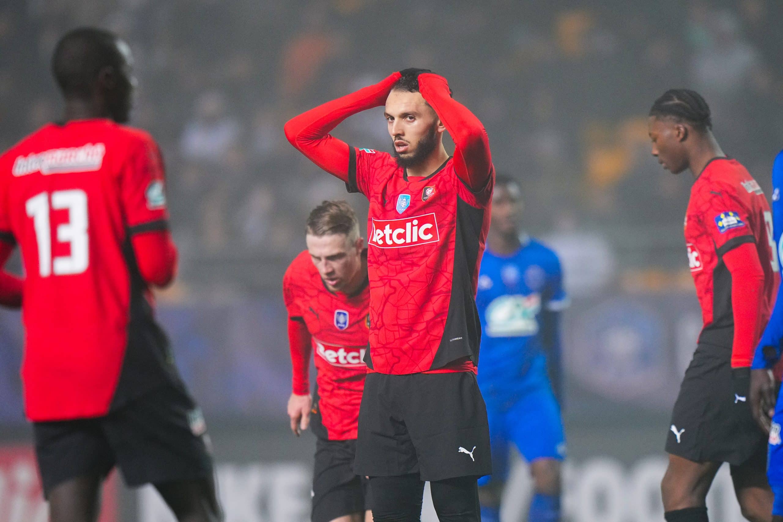 Amine Gouiri, joueur du Stade Rennais.