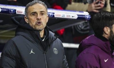 L'entraîneur du PSG, Luis Enrique, lors d'un match de Coupe de France.