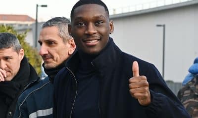 L'attaquant du PSG Randal Kolo Muani à son arrivée à la Juventus.