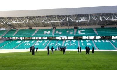 Le stade Geoffroy-Guichard vide, juste avant un match.