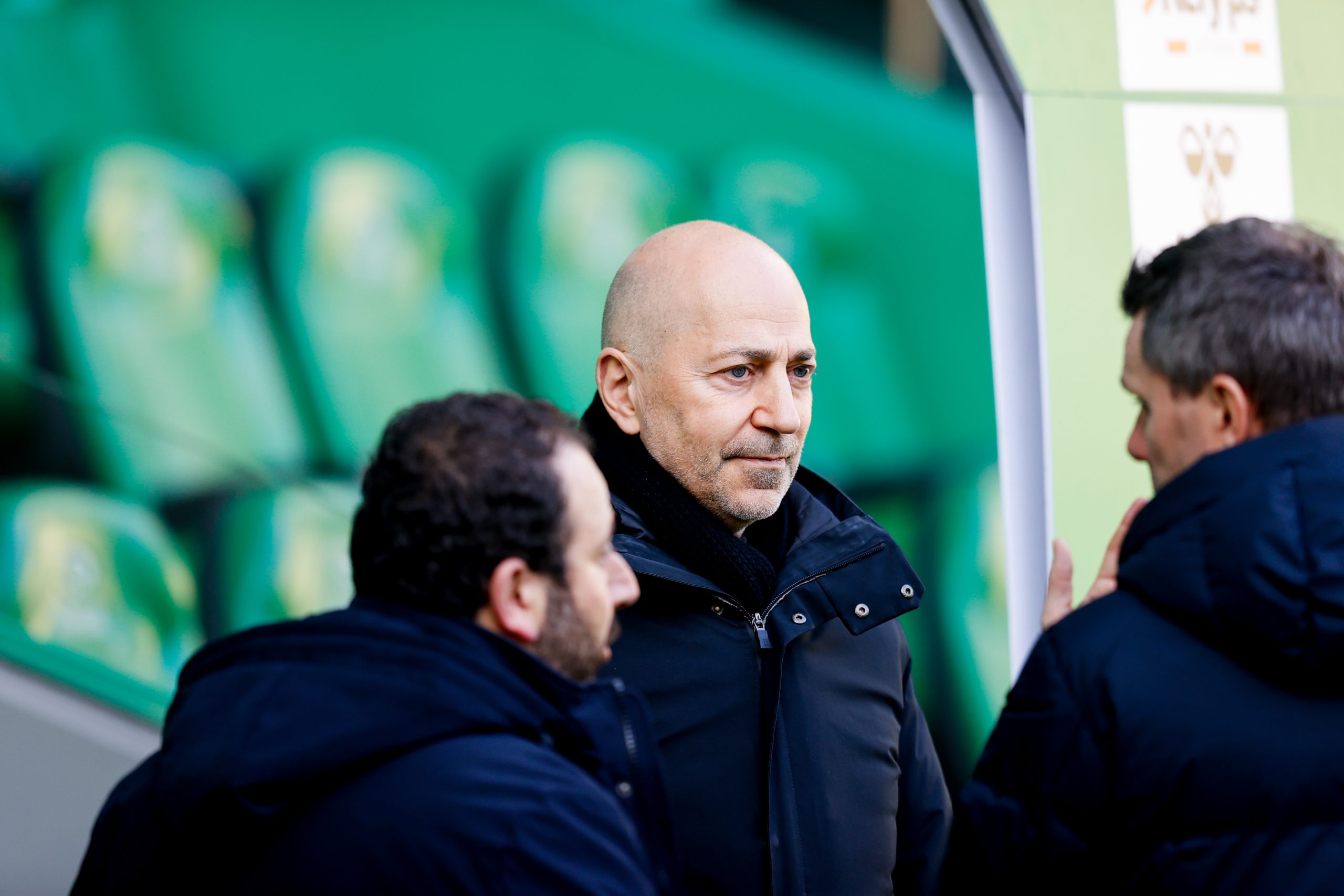 Le président de l'ASSE, Ivan Gazidis, avant un match à Geoffroy-Guichard.