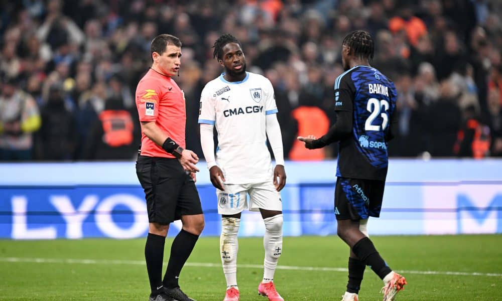 M. Dechepy, arbitre du match entre l'OM et le RC Strasbourg.