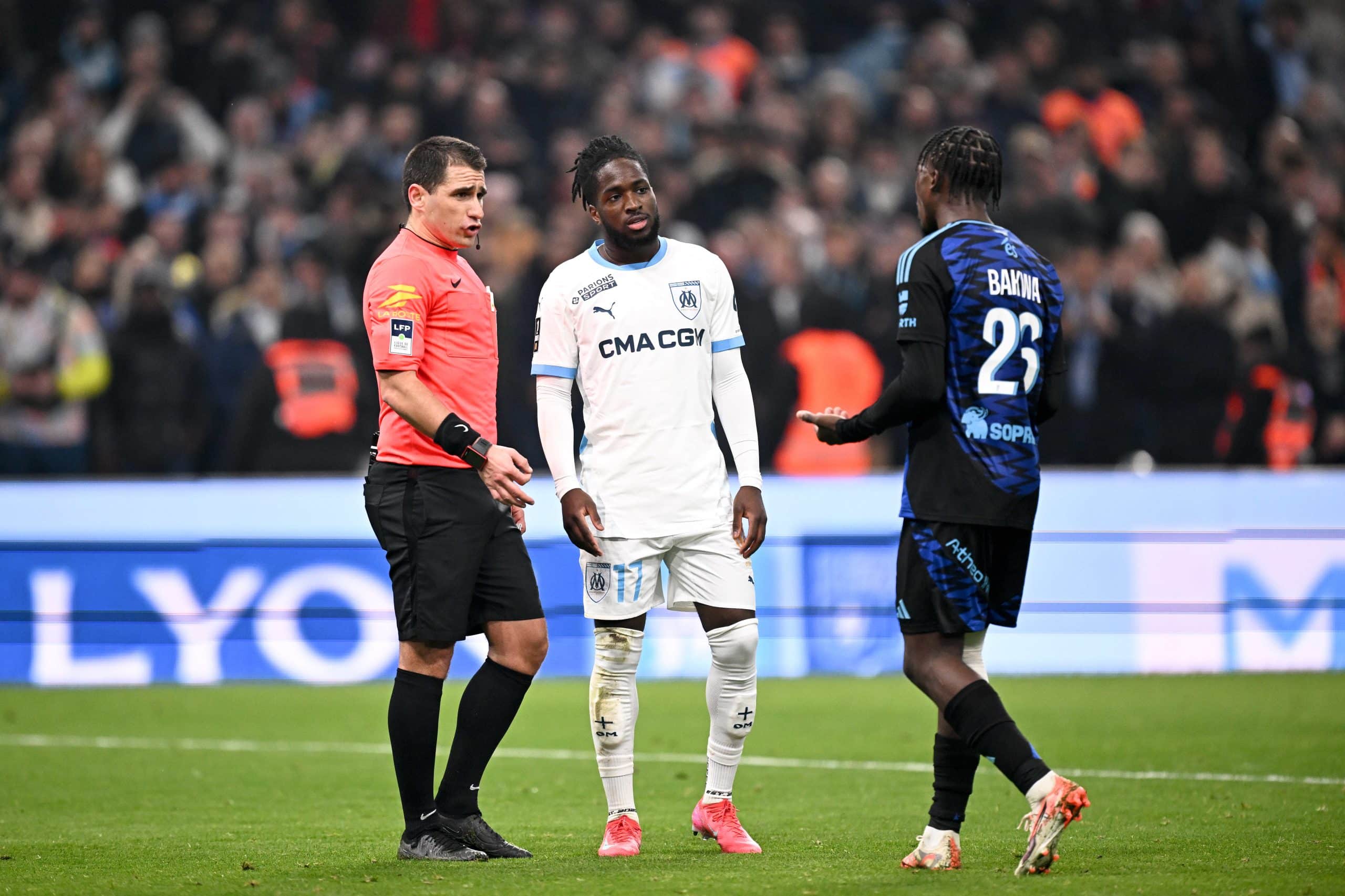 M. Dechepy, arbitre du match entre l'OM et le RC Strasbourg.