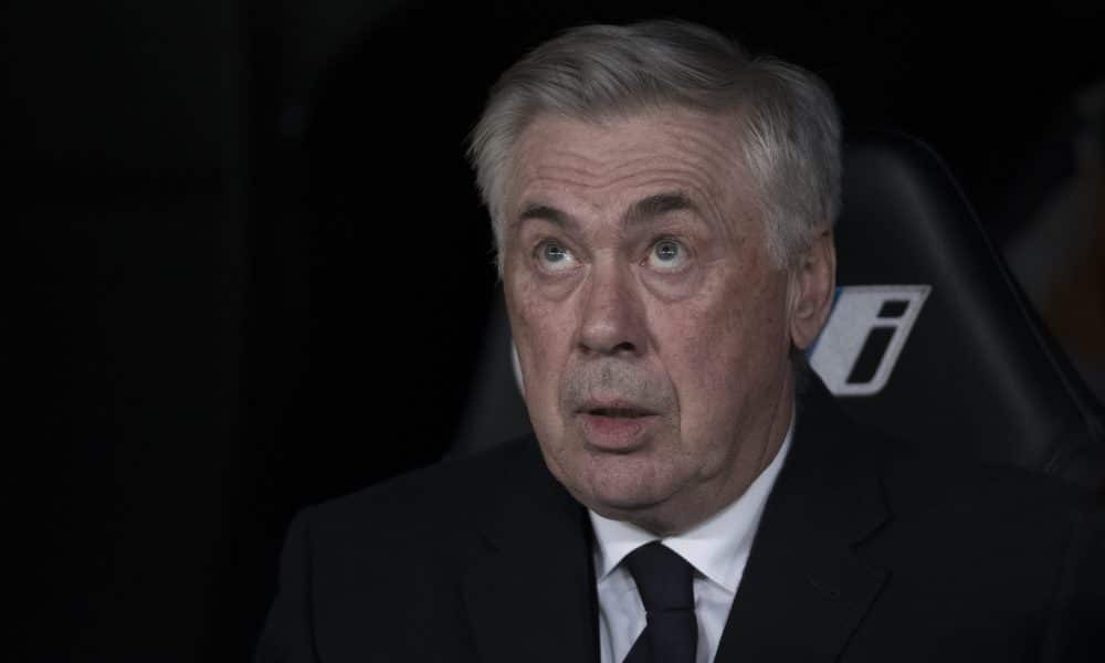 L'entraîneur du Real Madrid, Carlo Ancelotti, lors du match contre Las Palmas.