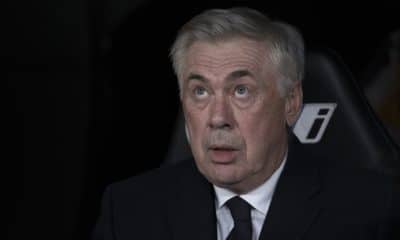 L'entraîneur du Real Madrid, Carlo Ancelotti, lors du match contre Las Palmas.