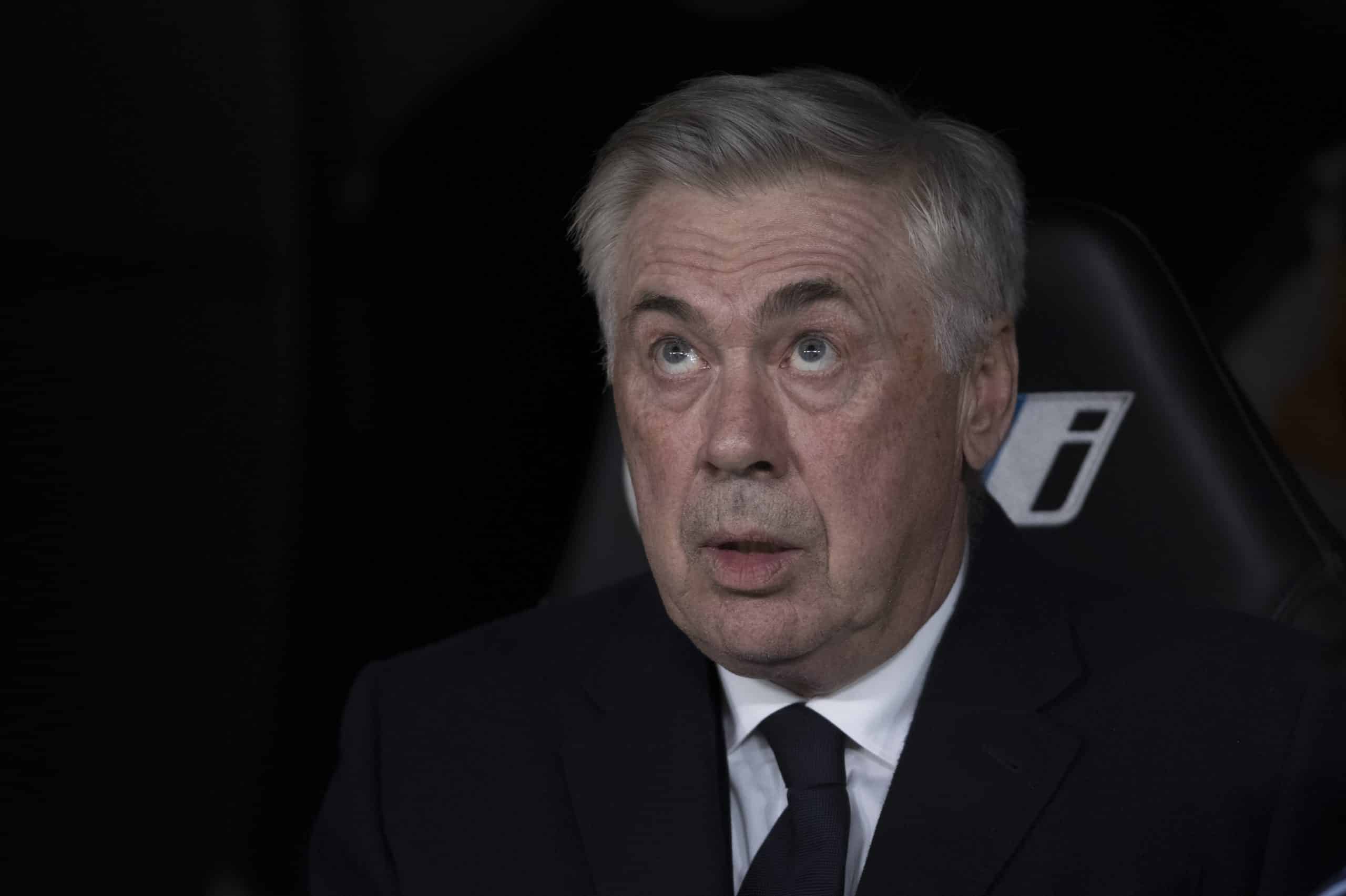 L'entraîneur du Real Madrid, Carlo Ancelotti, lors du match contre Las Palmas.