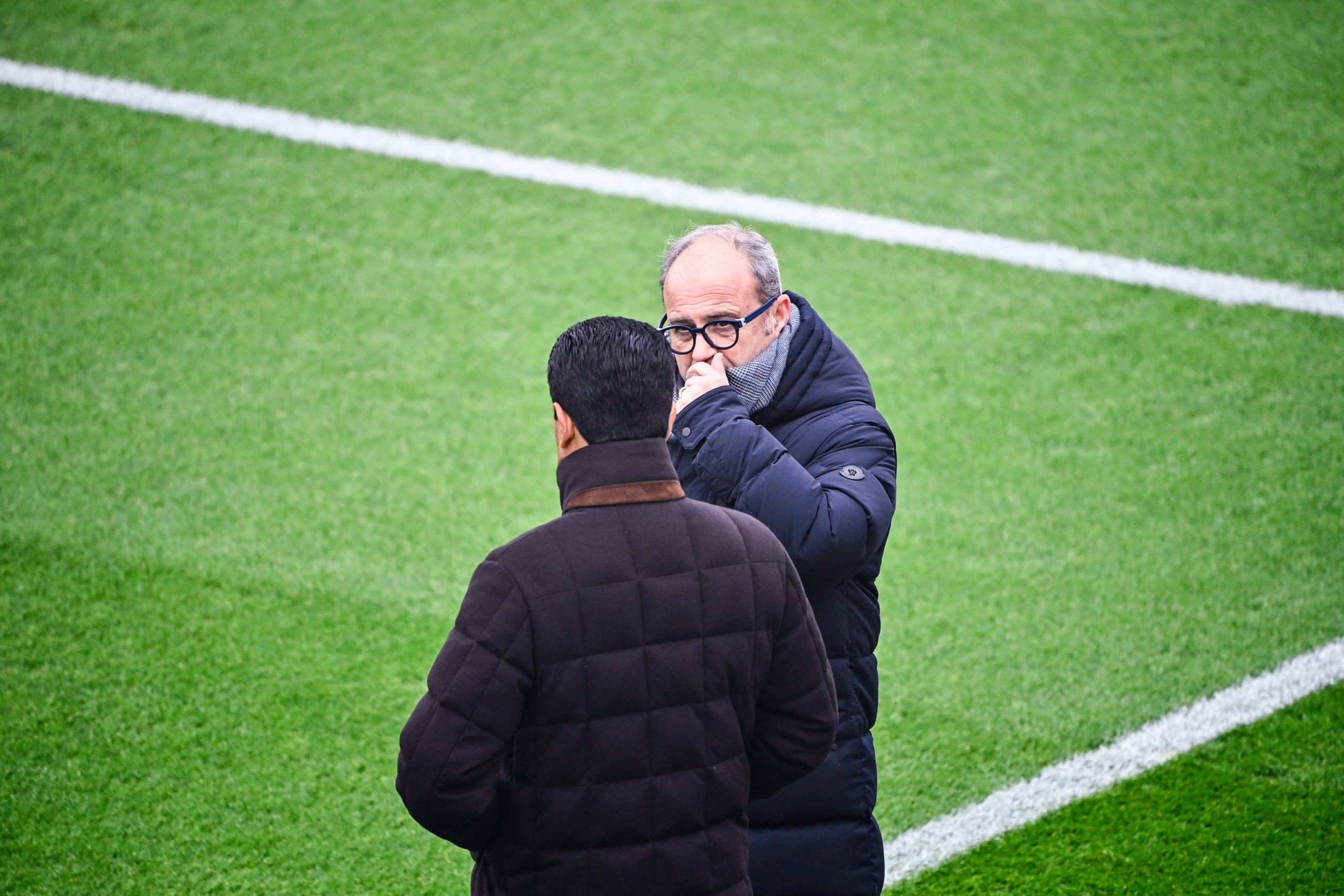 Luis Campos et Nasser Al-Khelaïfi en discussions au PSG.