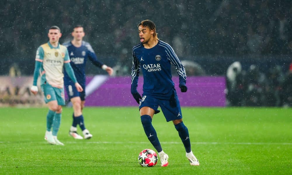 Bradley Barcola, attaquant du PSG.