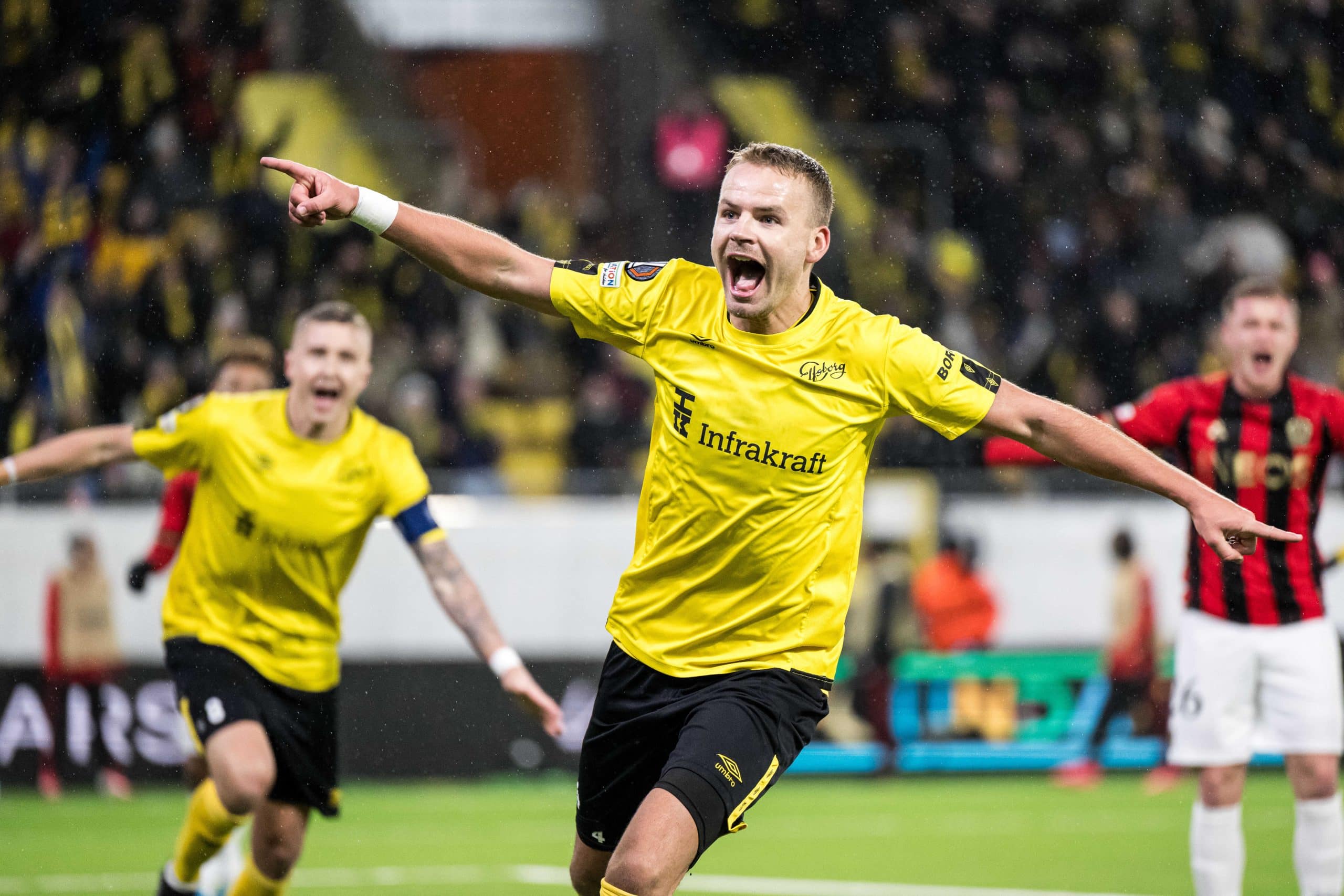 Nice chute sur le terrain d'Elfsborg, épilogue d'un parcours humiliant.