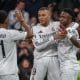 La joie de Kylian Mbappé avec Rodrygo et Vinicius Jr.