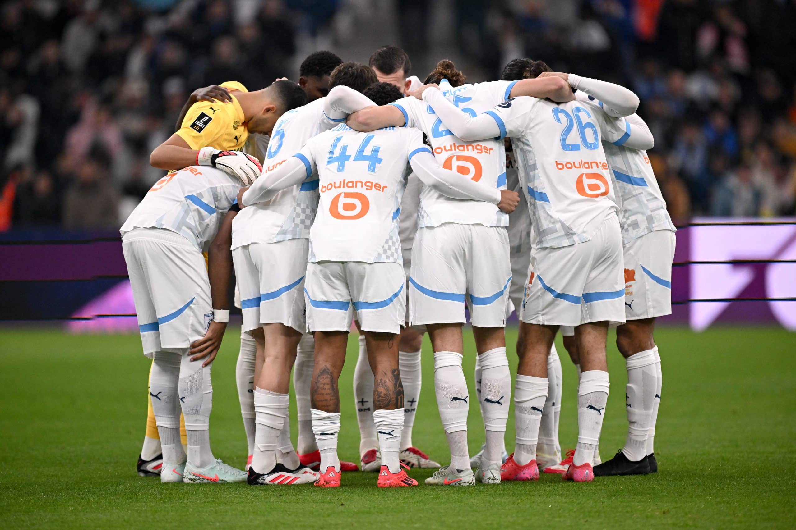 Les joueurs de l'OM