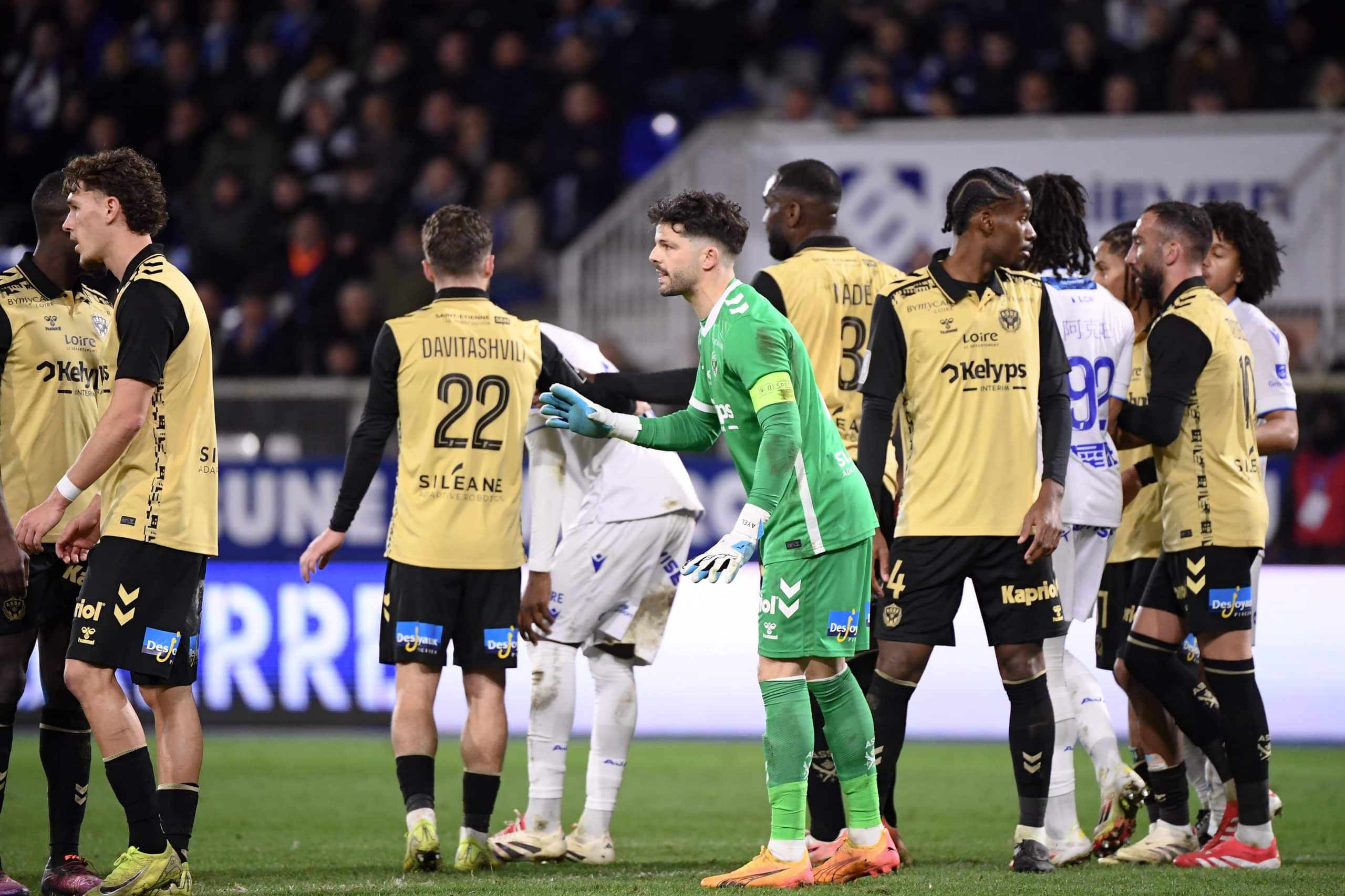 Gautier Larsonneur (ASSE) a encaissé un but à Auxerre.