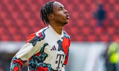 L'attaquant du Bayern Munich Mathys Tel.