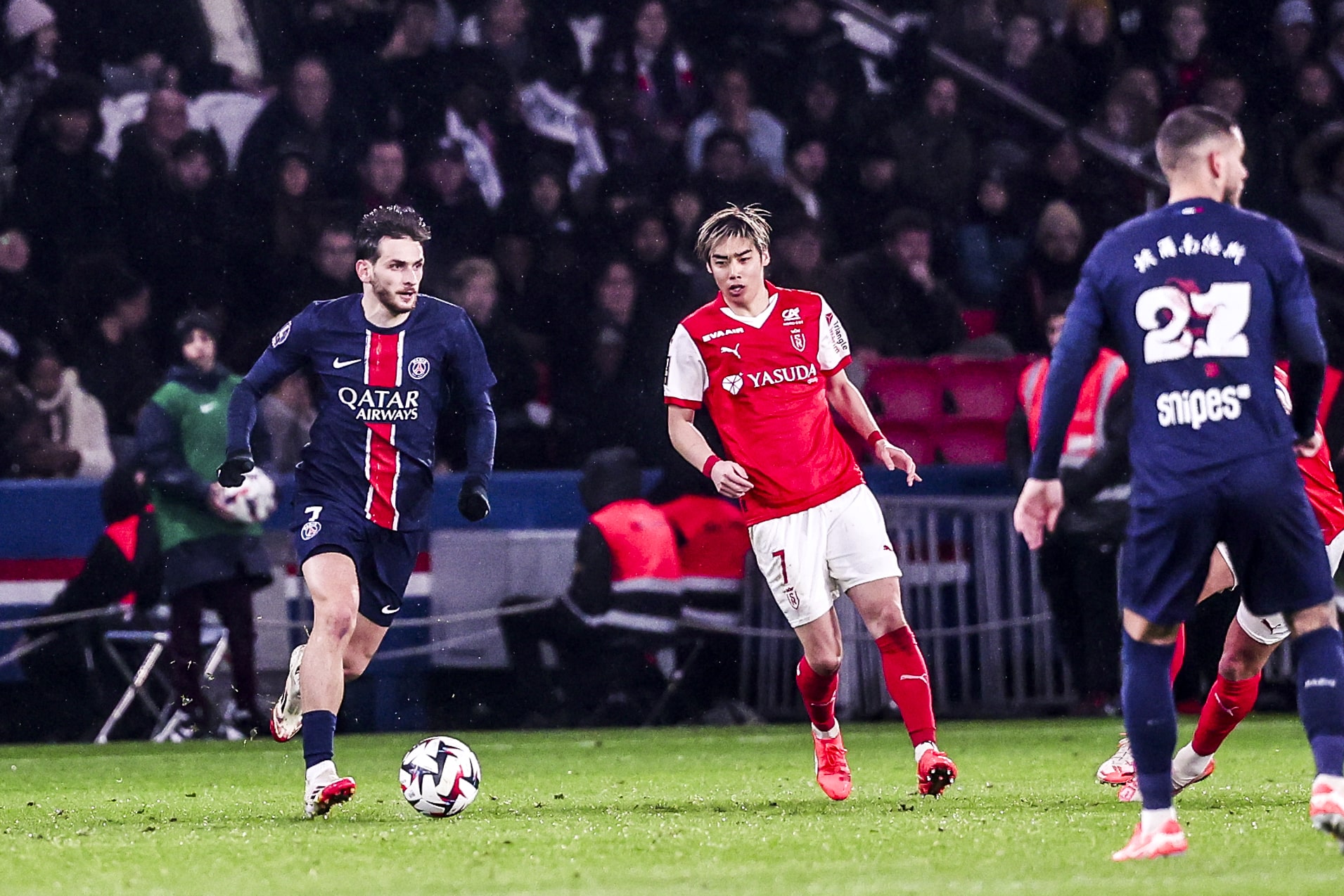 Junya Ito lors du dernier PSG - Reims
