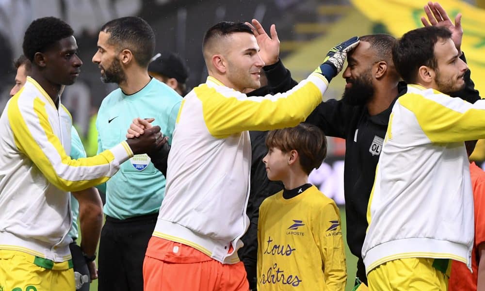 Anthony Lopes, le gardien du FC Nantes, face à l'OL