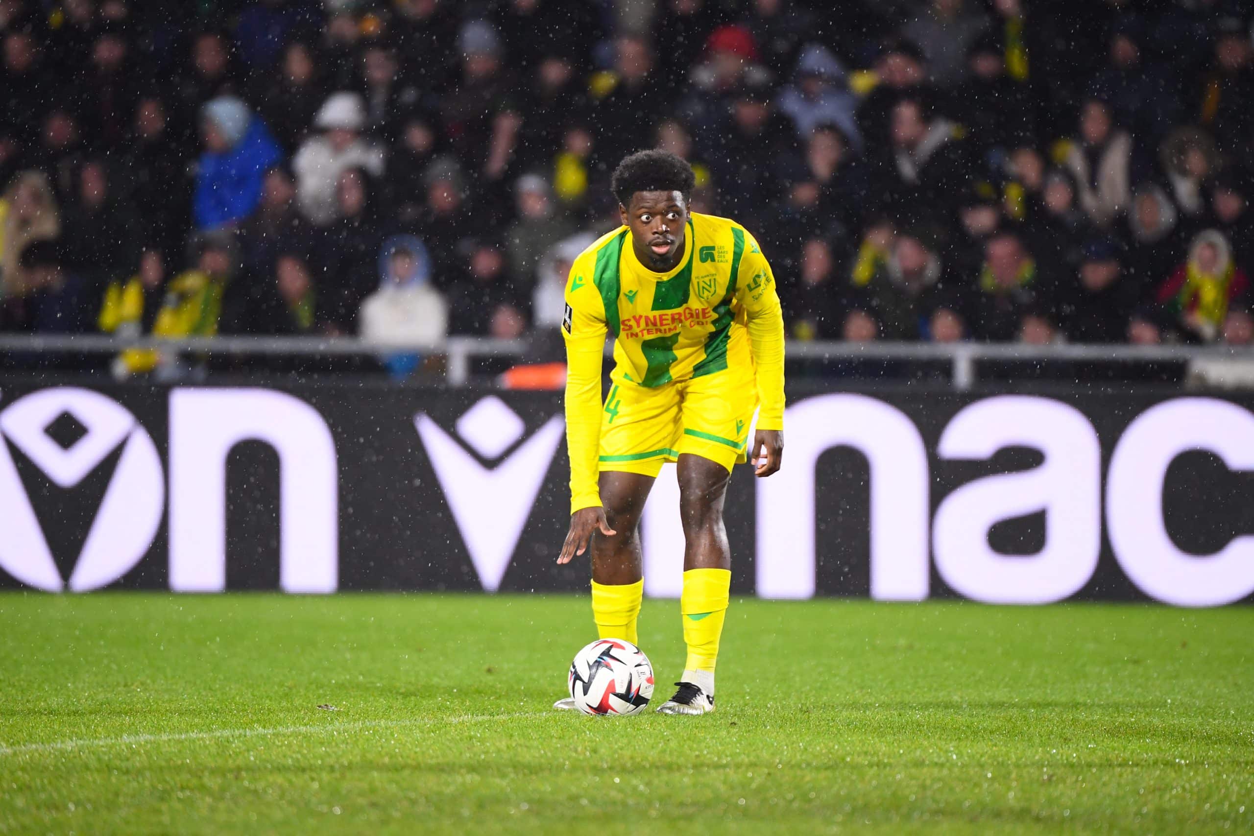 Saïdou Sow, le défenseur du FC Nantes prêté par Strasbourg.