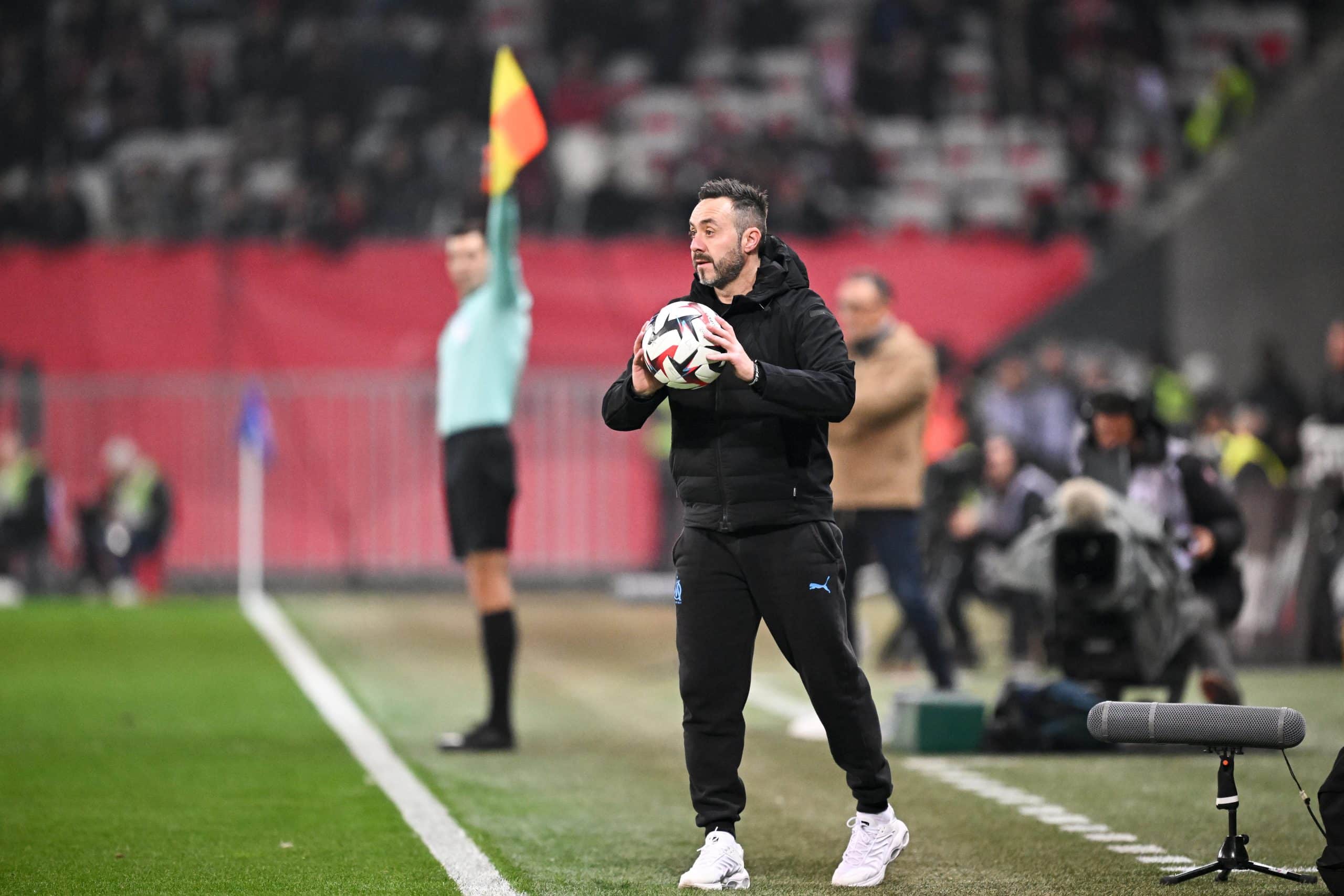 L'entraîneur de l'OM, Roberto De Zerbi.