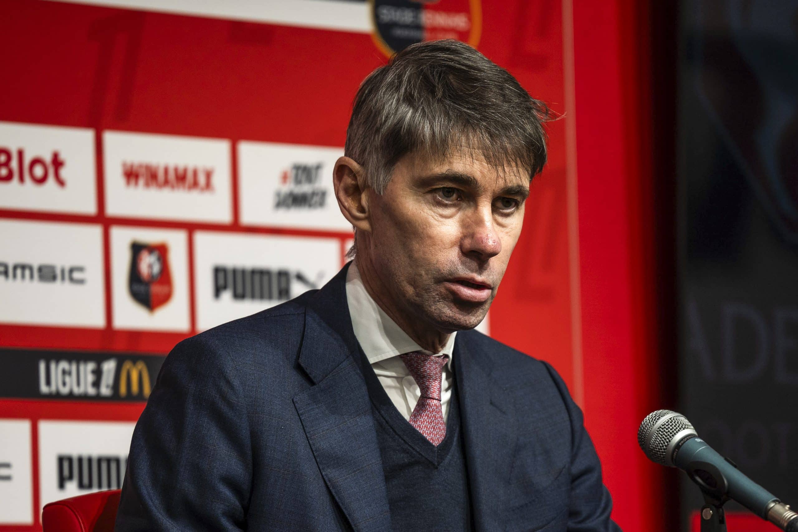 Le directeur sportif du Stade Rennais Frederic Massara.