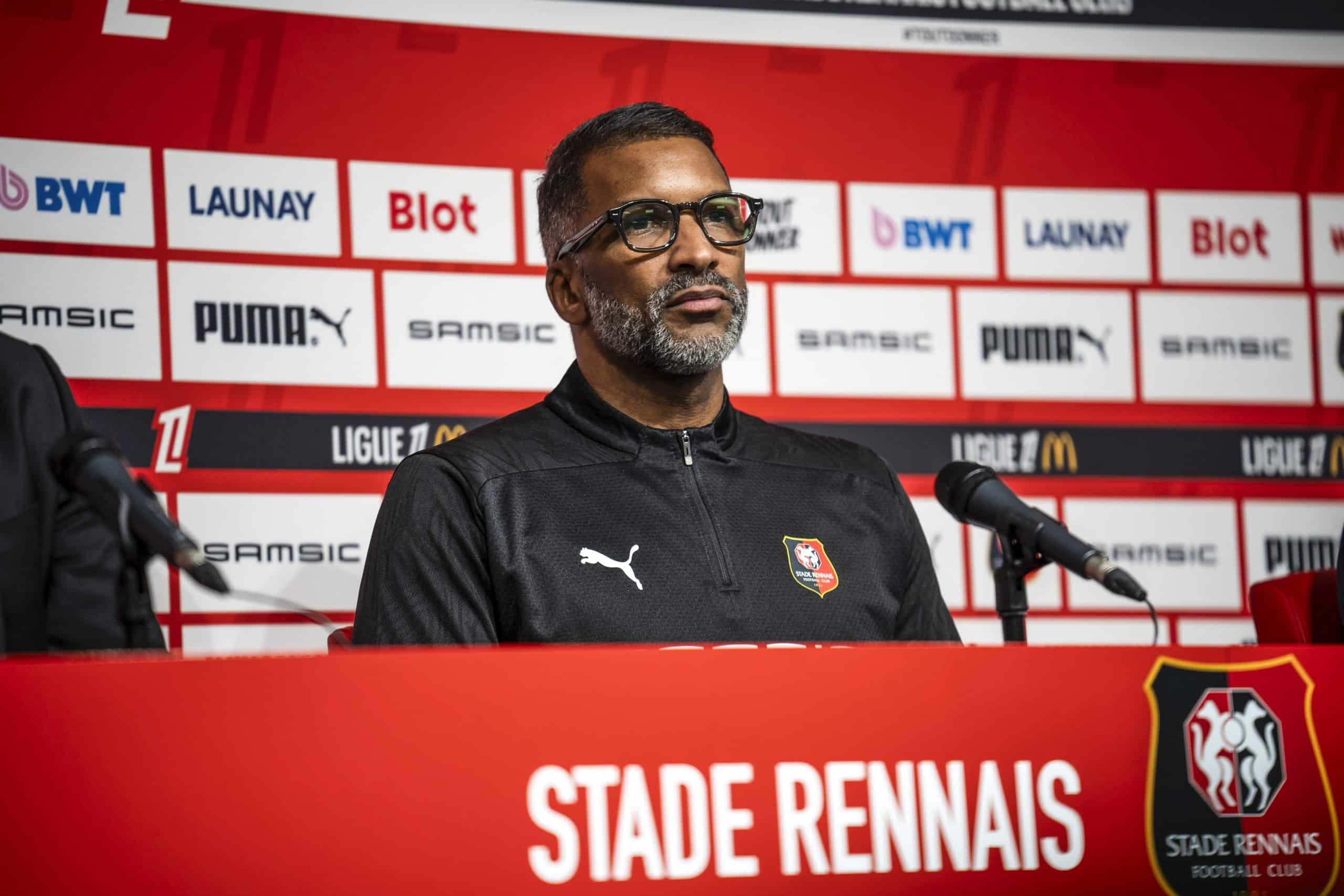 Habib Beye, nouvel entraîneur du Stade Rennais.