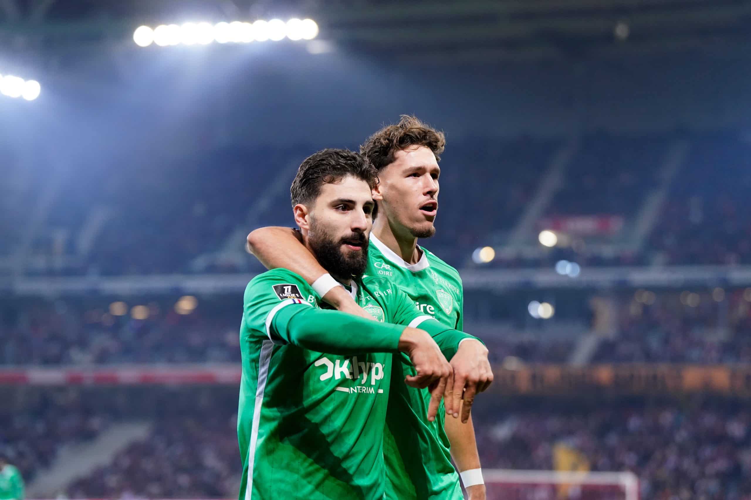Zuriko Davitashvili et Lucas Stassin (ASSE)