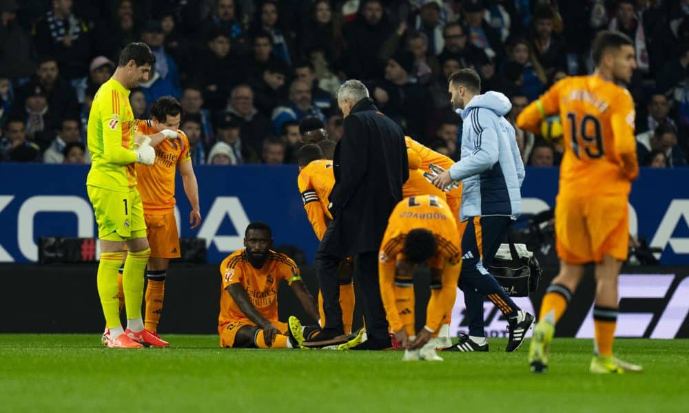 La blessure d'Antonio Rüdiger lors du match entre l'Espanyol et le Real.