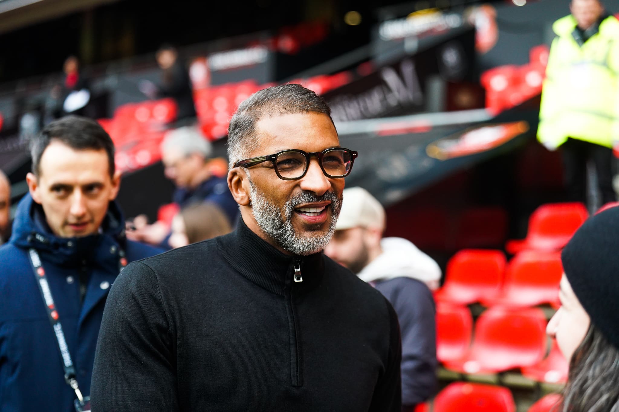 Habib Beye, l'entraîneur du Stade Rennais