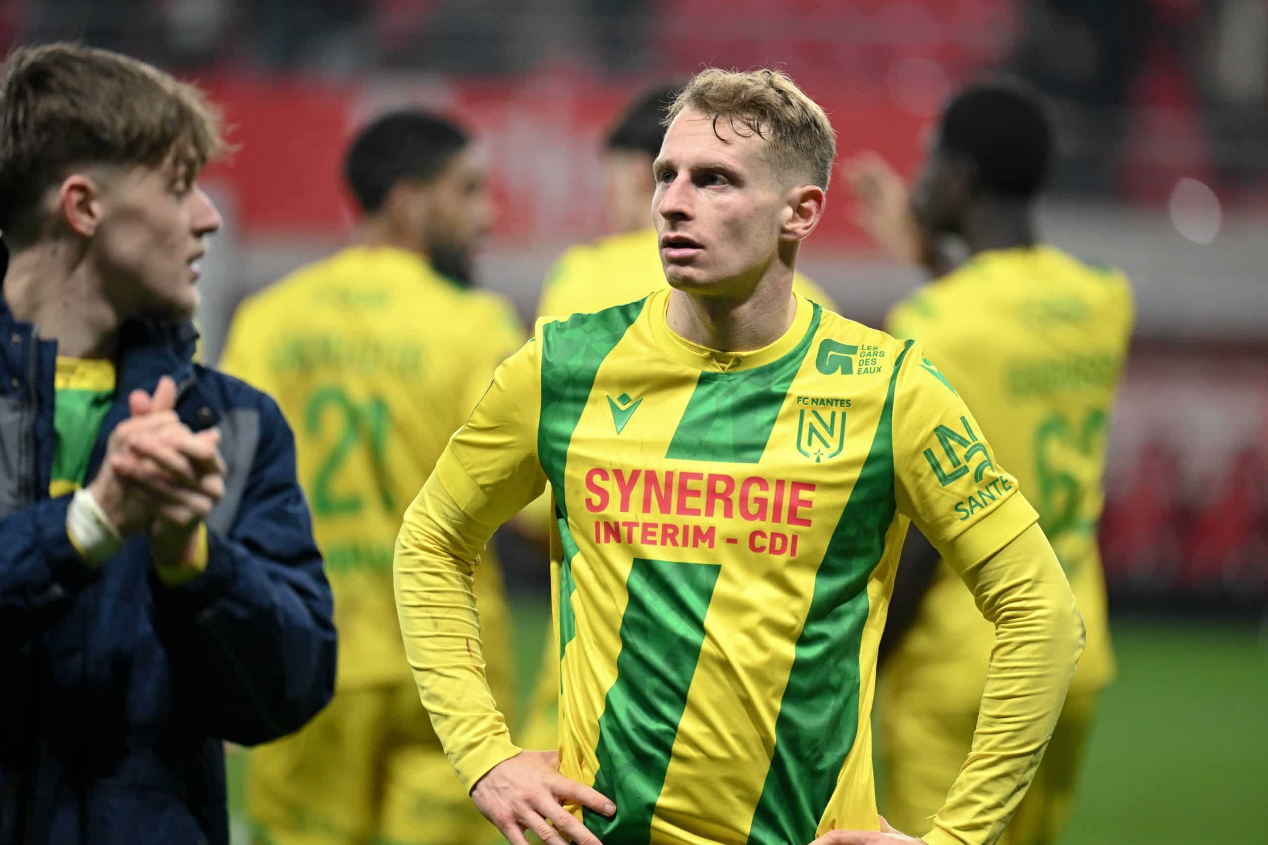 Nicolas Cozza, le défenseur gauche du FC Nantes.