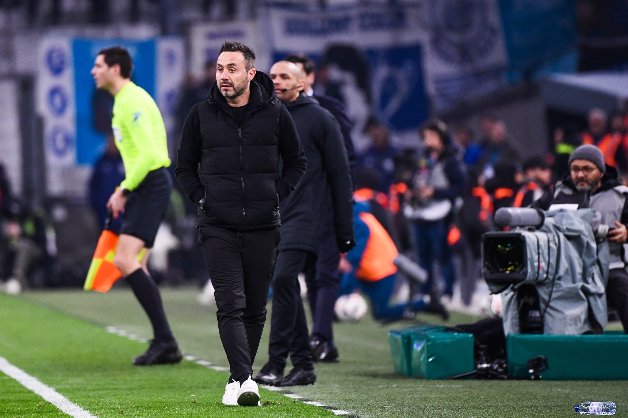 L'entraîneur de l'OM, Roberto De Zerbi.