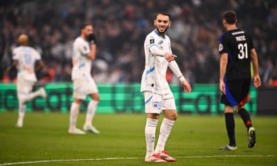 Amine Gouiri, lors de son premier match avec l'OM, contre Lyon.