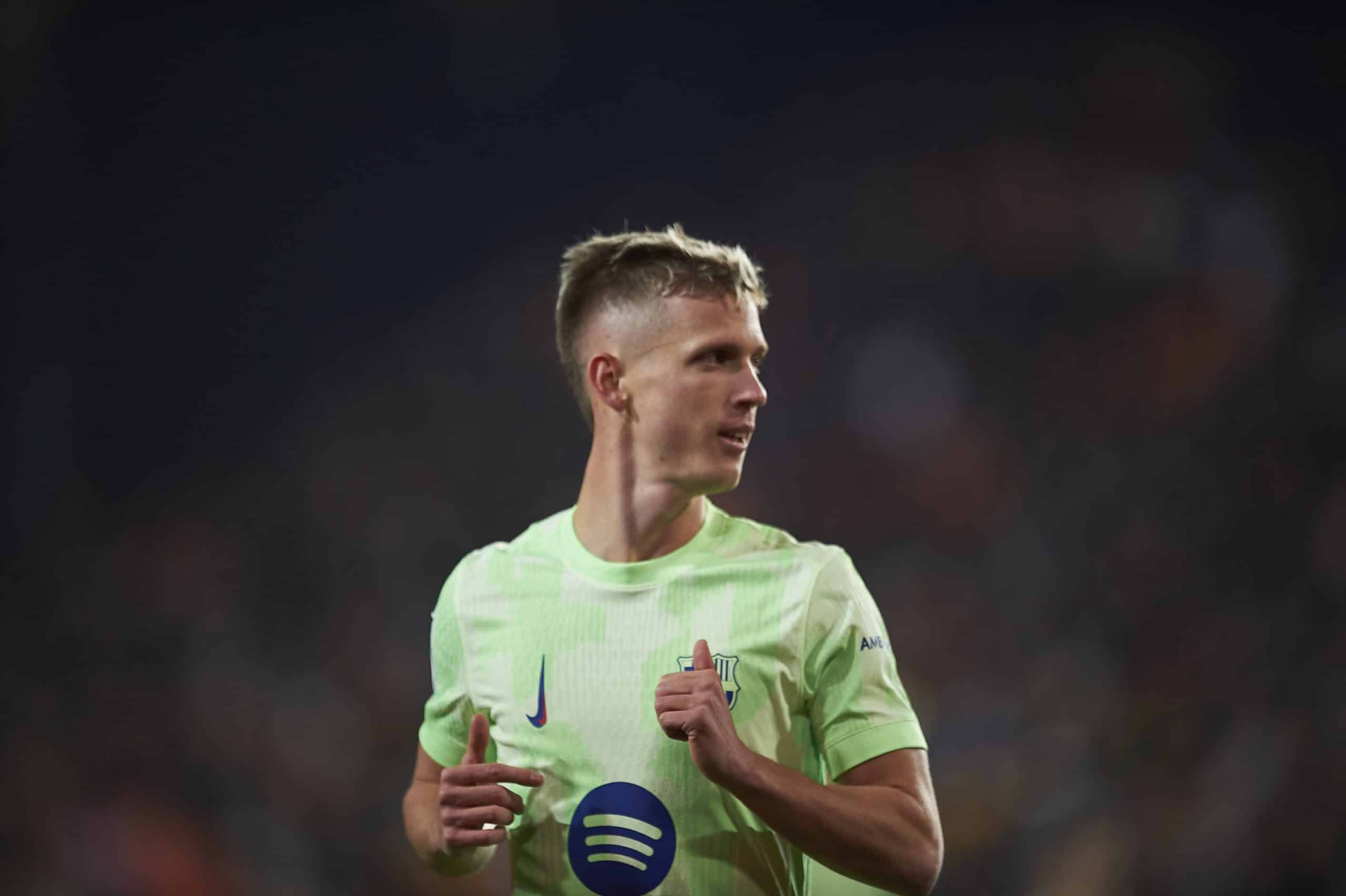 L'attaquant du FC Barcelone Dani Olmo.