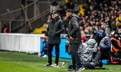 Antoine Kombouaré lors de FC Nantes - Stade Brestois