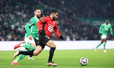 Le milieu de l'ASSE Florian Tardieu, face au Stade Rennais.