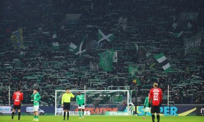 Les supporters des Verts lors d'ASSE - Stade Rennais