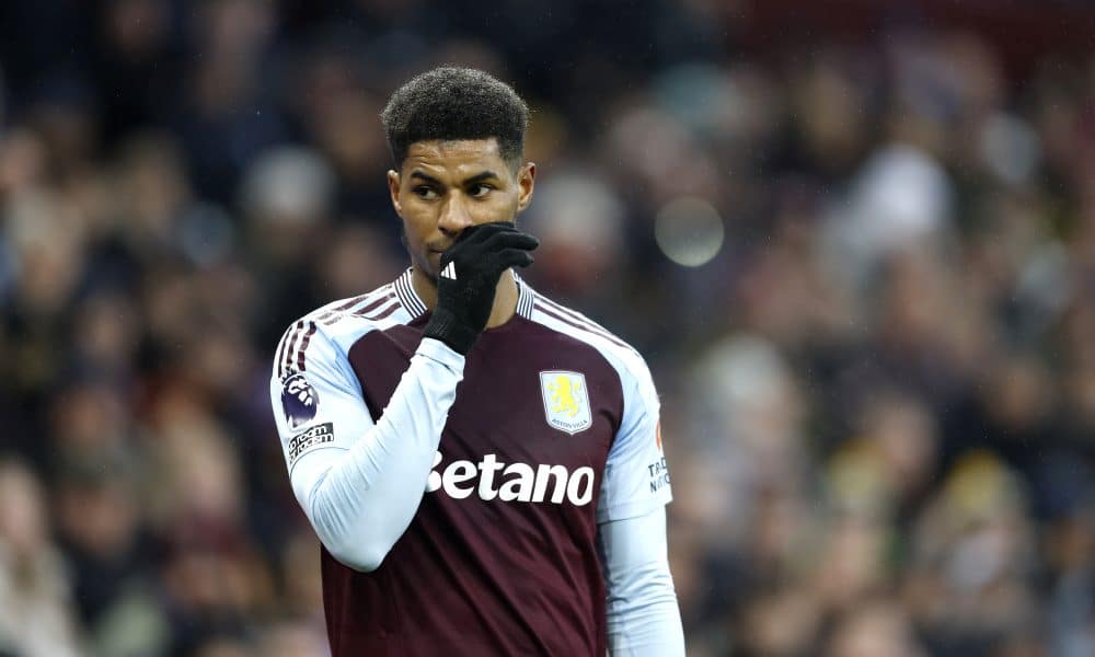 Marcus Rashford a retrouvé le sourire à Aston Villa.