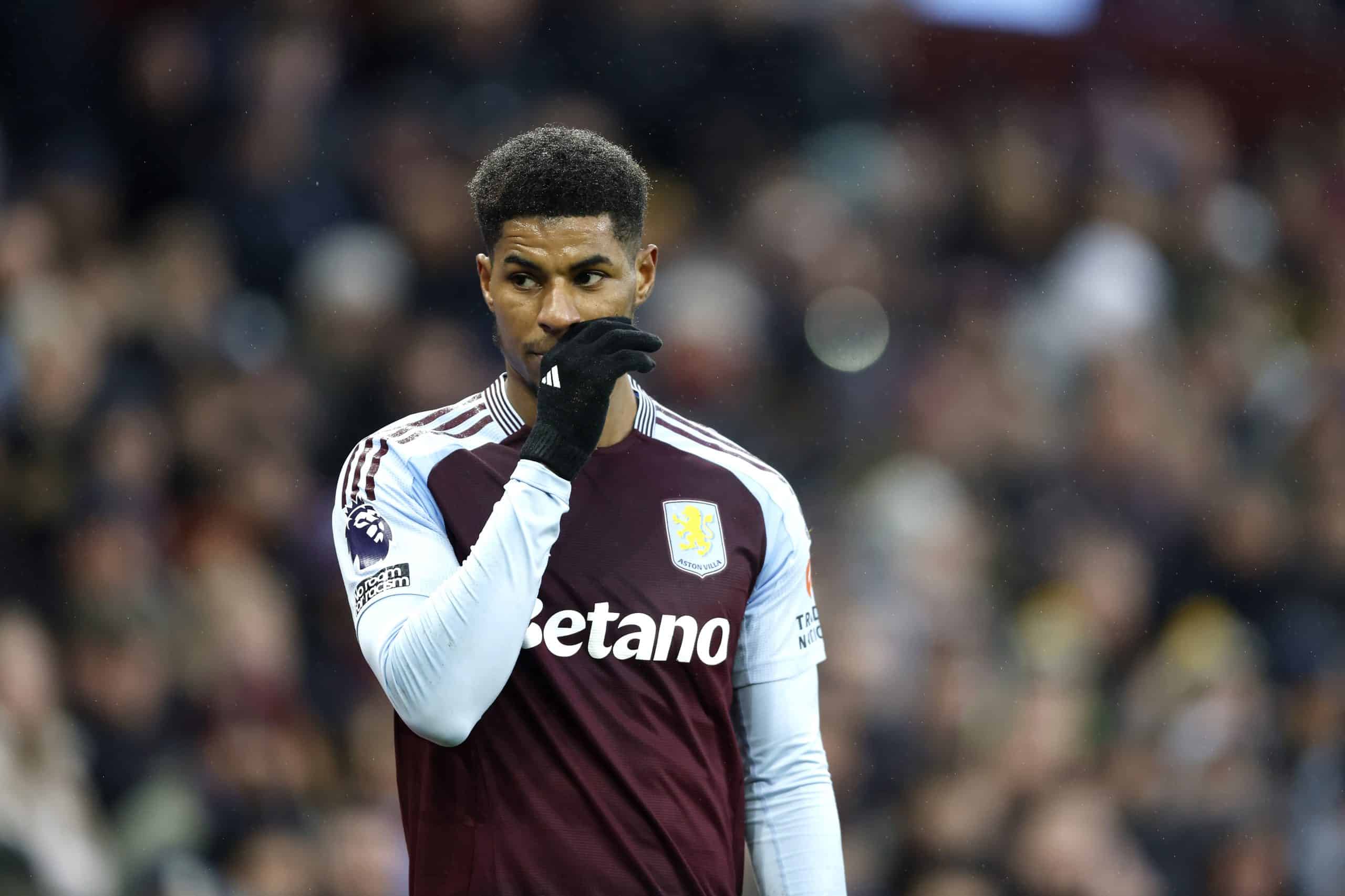 Marcus Rashford a retrouvé le sourire à Aston Villa.