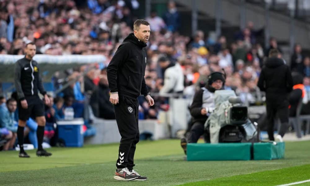 L'entraîneur de l'ASSE, Eirik Horneland, lors du match face à l'OM.