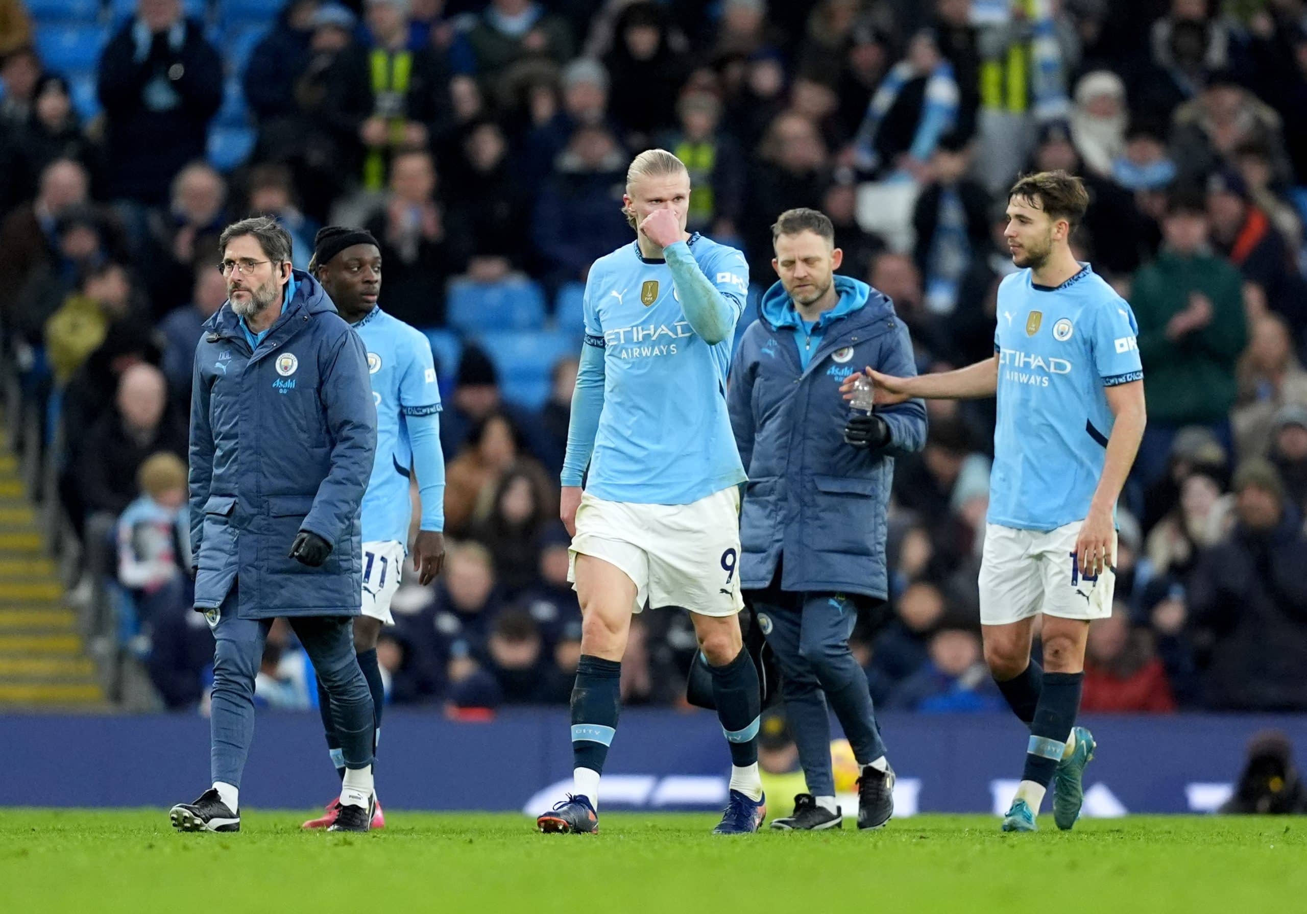 La sortie sur blessure d'Erling Haaland lors de Manchester City-Newcastle.