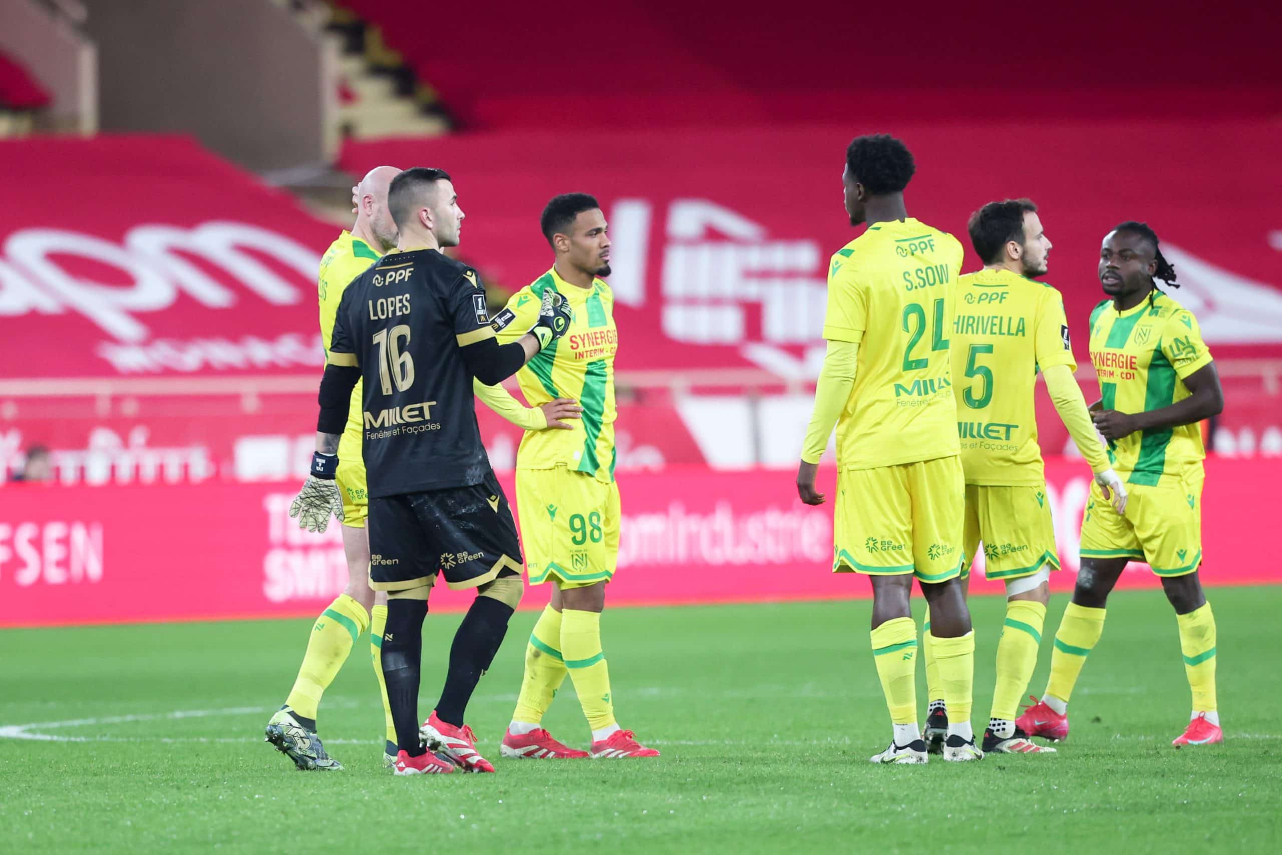 Les joueurs du FC Nantes