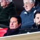 Le président du FC Nantes, Waldemar Kita, avec son fils, Franck, directeur général du club.