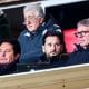 Le propriétaire du FC Nantes, Waldemar Kita, avec son fils Franck, lors du match à Monaco.