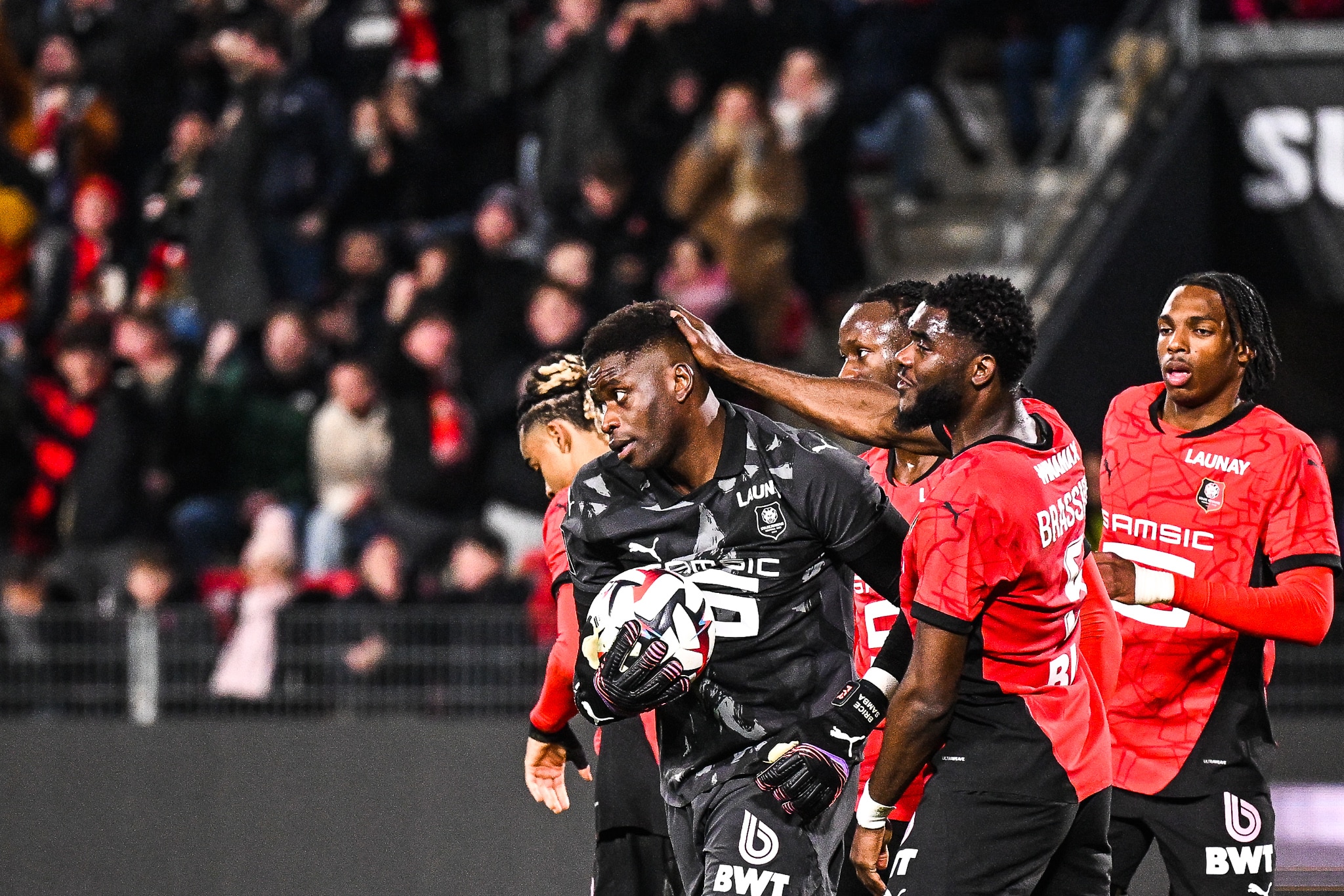 Le gardien du Stade Rennais Brice Samba.