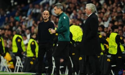 Pep Guardiola, le coach de Manchester City, a été chahuté face au Real Madrid.